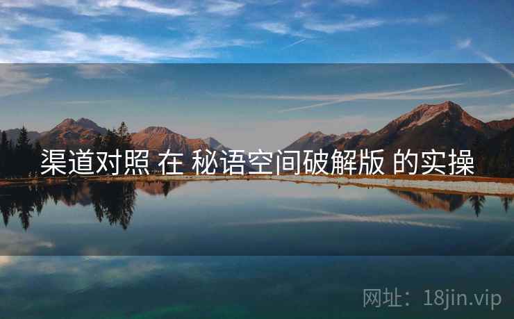 渠道对照 在 秘语空间破解版 的实操