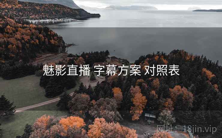 魅影直播 字幕方案 对照表  第2张