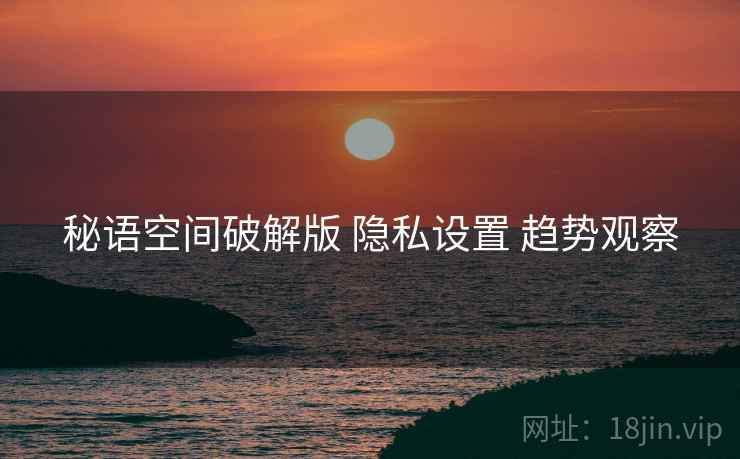 秘语空间破解版 隐私设置 趋势观察