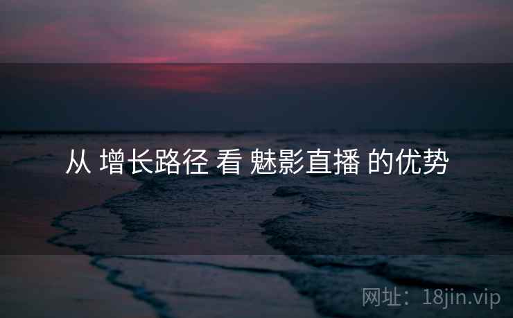 从 增长路径 看 魅影直播 的优势