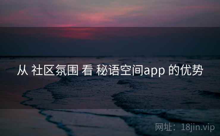 从 社区氛围 看 秘语空间app 的优势