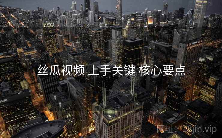 丝瓜视频 上手关键 核心要点