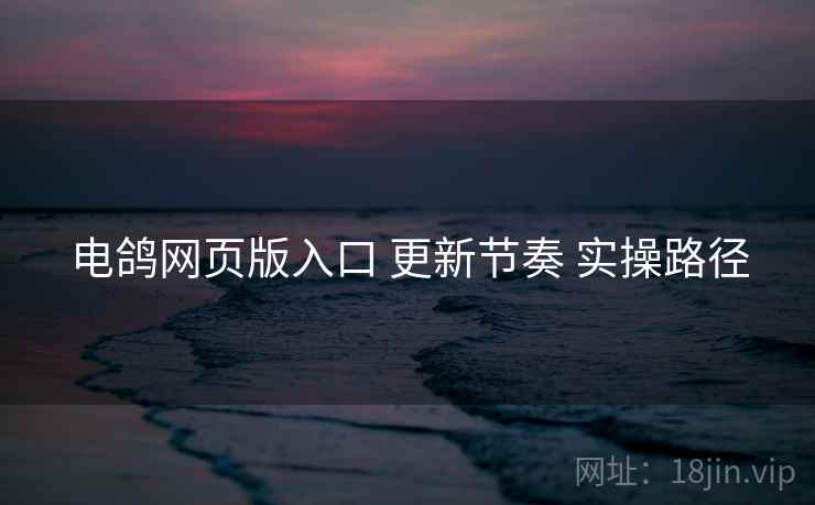 电鸽网页版入口 更新节奏 实操路径  第1张